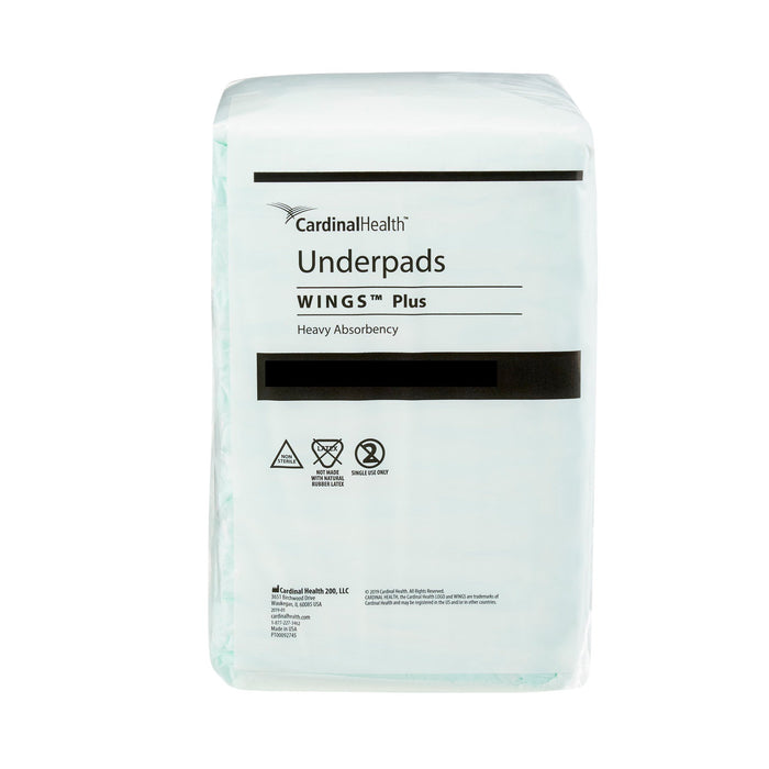 Wings™ Plus 36 X 36 Inch Disposable Underpads - Case of 48 - Medical Supply Surplus