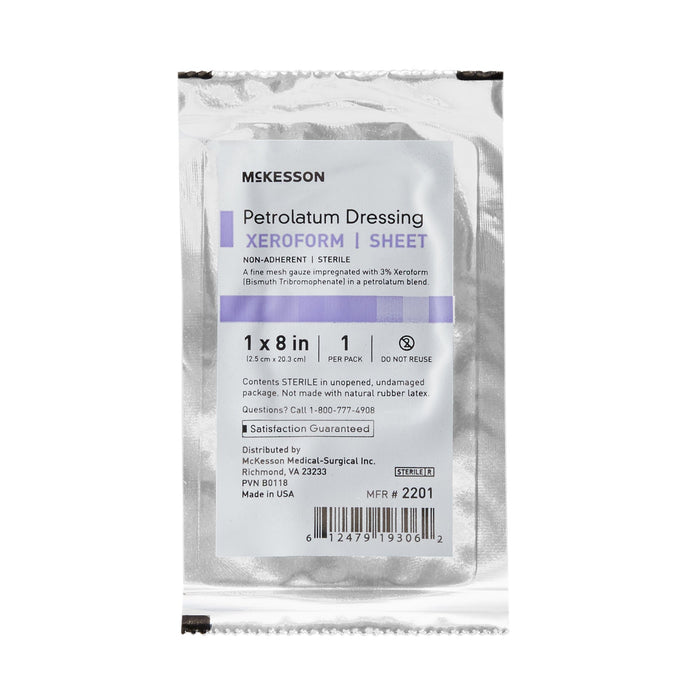 McKesson Xeroform™ Petrolatum Impregnated Dressing 1"x 8" - 2201