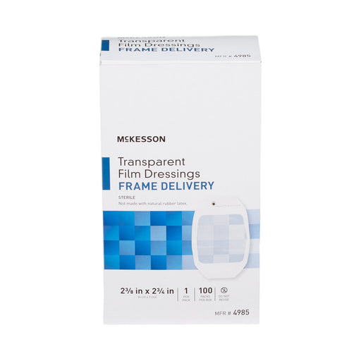 Mckesson Transparent Film Dressing 2 3/8 X 2 3/4 - 4985 - Medical Supply Surplus