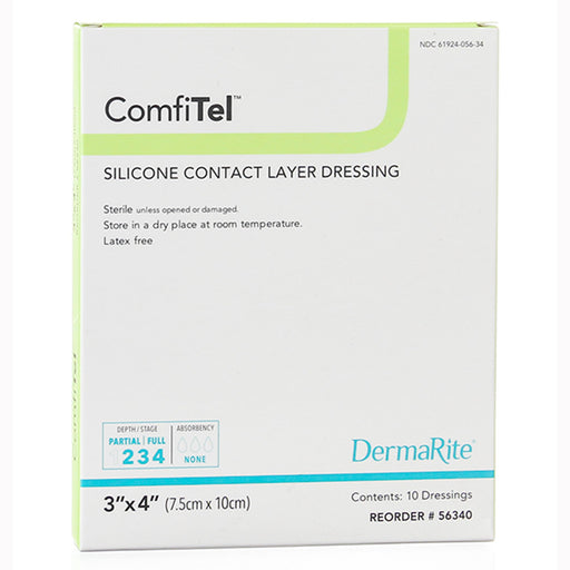 ComfiTel™ 3 x 4 Silicone Contact Dressing - 56340 - Medical Supply Surplus