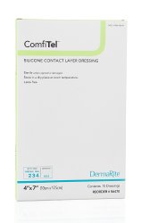 ComfiTel™ 4 x 7 Silicone Contact Dressing - 56470 - Medical Supply Surplus
