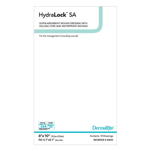 HydraLock™ SA 6 x 10 Super Absorbent Dressing - Box of 10 - Medical Supply Surplus