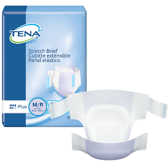 TENA® Stretch™ Plus Adult Incontinence Brief - Medical Supply Surplus