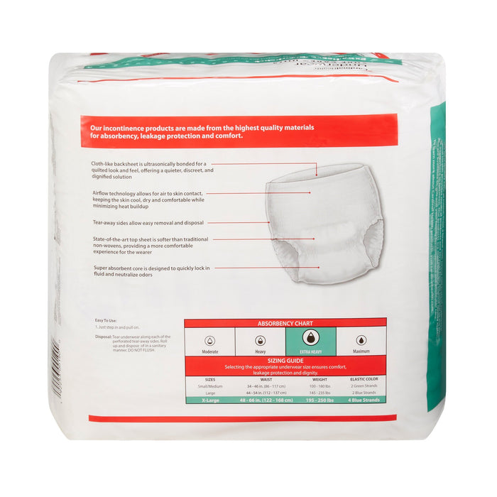 Sure Care™ Ultra Extra Heavy Absorbent Underwear - X-Large - Case of 56
