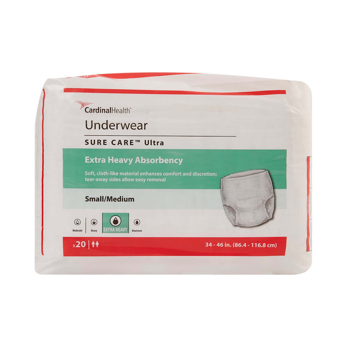 Sure Care™ Ultra Extra Heavy Absorbent Underwear - Medium - Case of 80