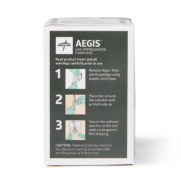 Aegis CHG-Impregnated Foam Disc 1" - Box of 10 - Medical Supply Surplus