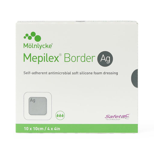 Mepilex Border AG 4" x 4" -Box of 5 395390 - Medical Supply Surplus