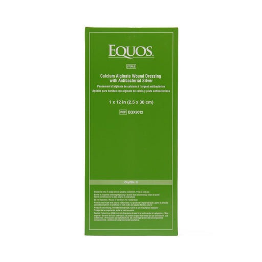 Equos Calcium Alginate Wound Dressing with Silver 1" x 12" - EQX9012 - Medical Supply Surplus