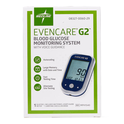 EvenCare G2 Blood Glucose Monitoring System- MPH1540 - Medical Supply Surplus