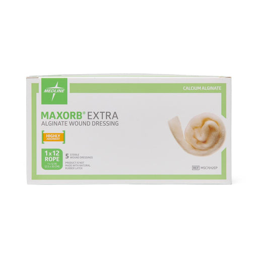 Maxorb Extra 1" x 12" Rope Alginate Wound Dressing - MSC7012EP - Medical Supply Surplus