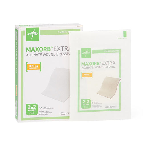 Maxorb Extra 2" x 2" Alginate Wound Dressing - MSC7022EP - Medical Supply Surplus