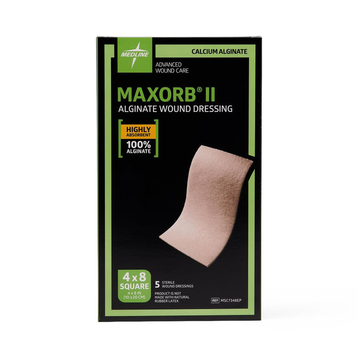 Maxorb II Alginate 4" x 8" Dressings - MSC7348EP - Medical Supply Surplus