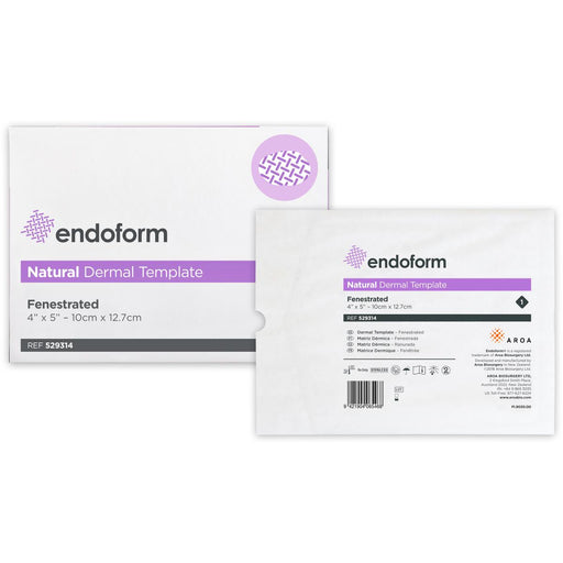 Endoform® Natural Dermal Template Fenestrated Dressing 4" x 5" - 529314 - Medical Supply Surplus
