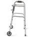 Medline folding walker MDS86410W54BA angled view