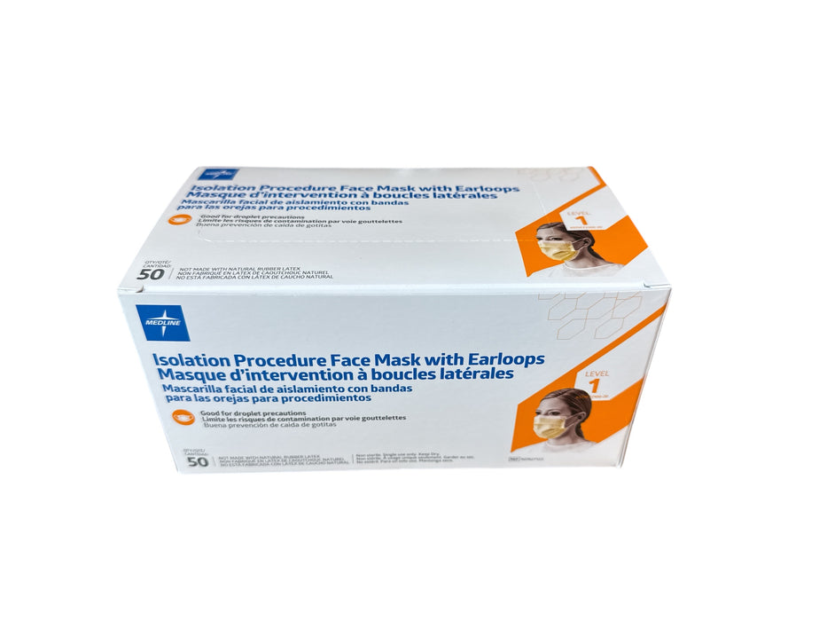 Isolation Face Mask with Earloops NON27122 -Box of 50 — Medical Supply ...