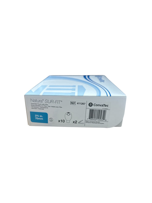 Convatec Natura® Sur-Fit Two-Piece Ostomy Pouch- 411267 - Medical Supply Surplus
