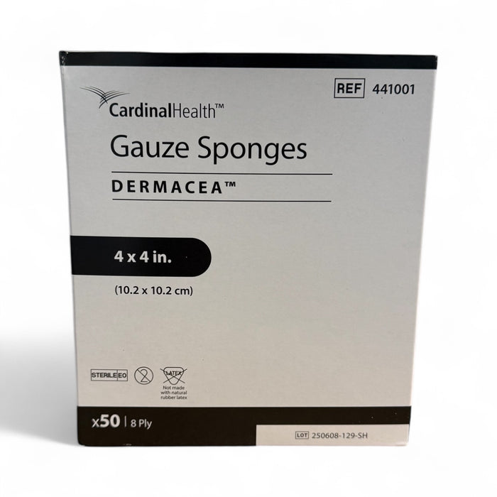 Dermacea™ 4 X 4 Inch 8-Ply Gauze Sponges - 441001 - Medical Supply Surplus
