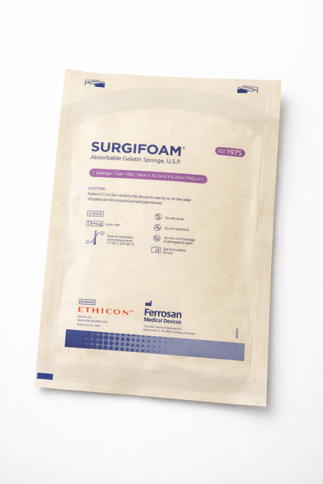 Surgifoam® Dressing 8 x 12.5 cm Sterile - 1975 - Single - Medical Supply Surplus