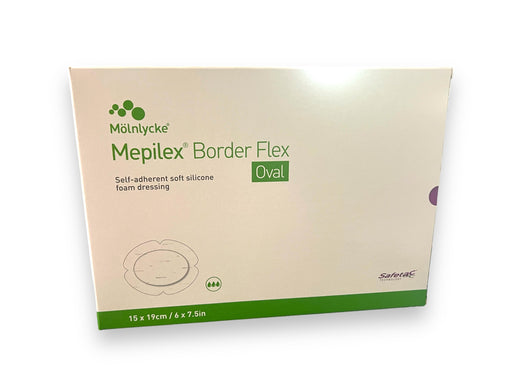 Mepilex® Border Flex Oval 6" x 7.5" - 583400 - Medical Supply Surplus