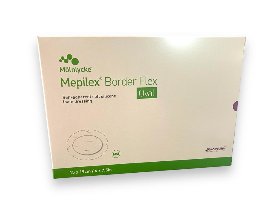 Mepilex® Border Flex Oval 6" x 7.5" - 583400 - Medical Supply Surplus