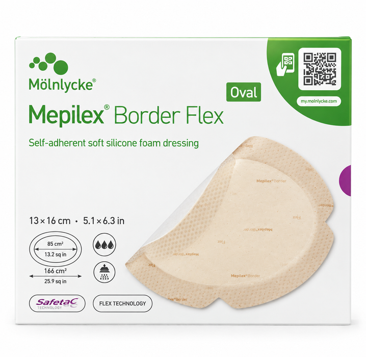 Mepilex® Border Flex Oval 5.1" x 6.3" - 583300