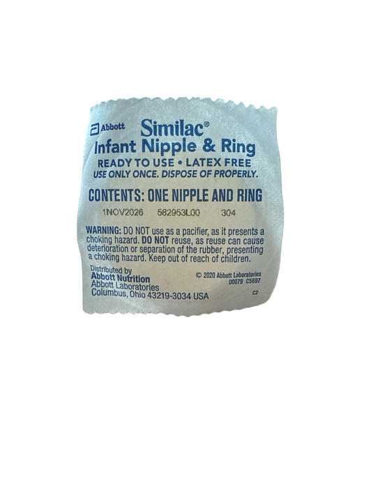 Similac® Infant Nipple and Ring - Pack of 25 - Medical Supply Surplus