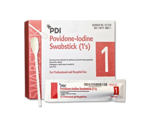 PDI® Povidone-Iodine Swabstick 1’s - S41350 - Medical Supply Surplus