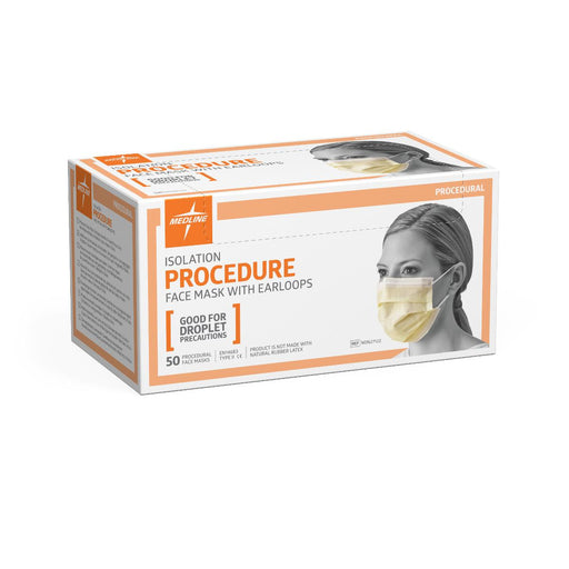 Isolation Face Mask with Earloops NON27122 - Box of 50 - Medical Supply Surplus