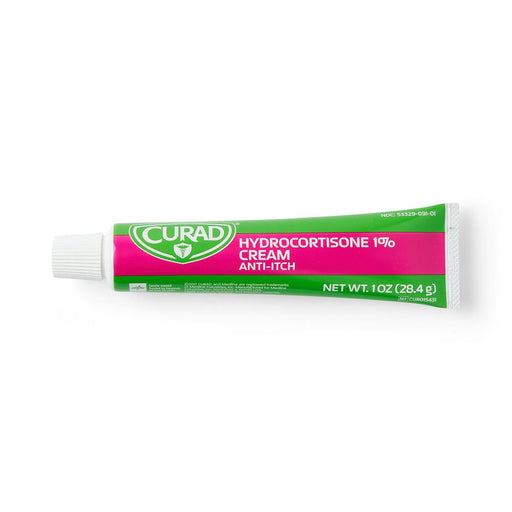 CURAD Hydrocortisone 1% Anti-Itch Cream - 1oz Tube - Medical Supply Surplus
