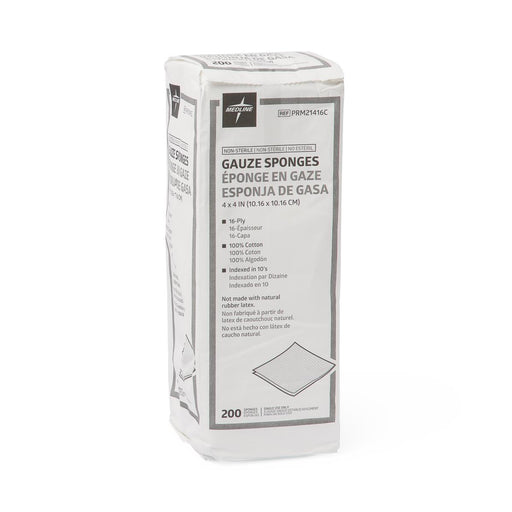 Medline Non-Sterile Gauze Sponges 4" x 4"- PRM21416C - Medical Supply Surplus