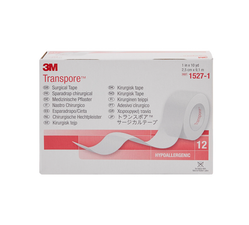 3M Transpore Surgical Latex Free Tape-0.5 x 10yds 