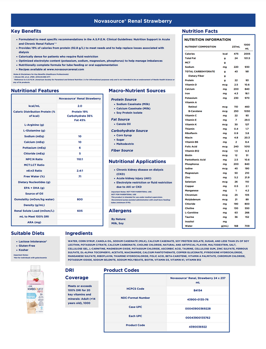 Novasource® Renal Oral Supplement -Single - Medical Supply Surplus