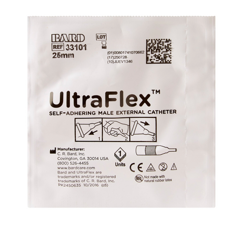 UltraFlex® Self-Adhesive Male External Catheter - 100/Case - Medical Supply Surplus