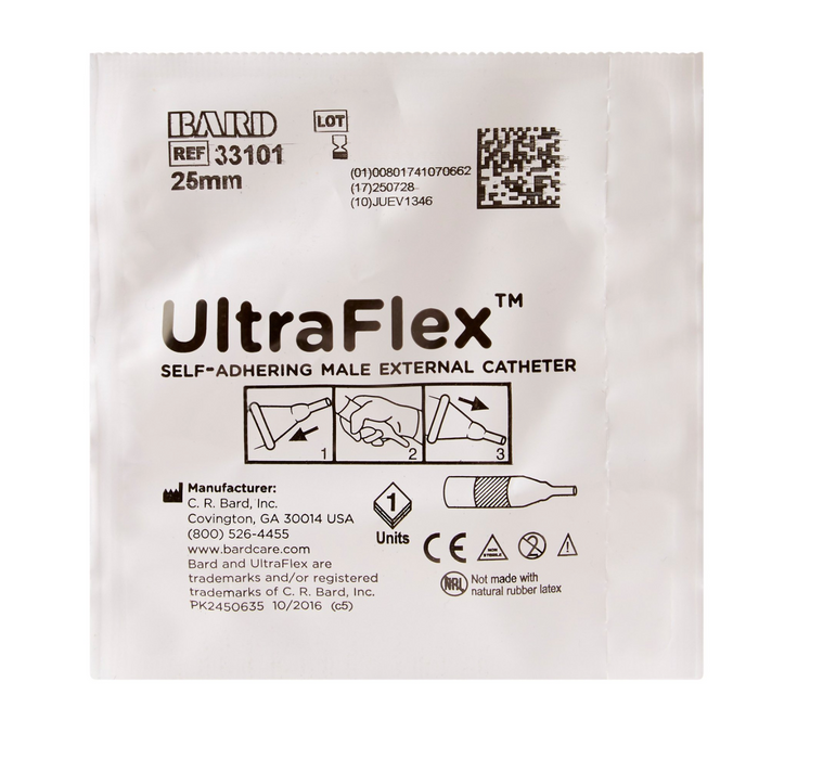 UltraFlex® Self-Adhesive Male External Catheter - 100/Case - Medical Supply Surplus