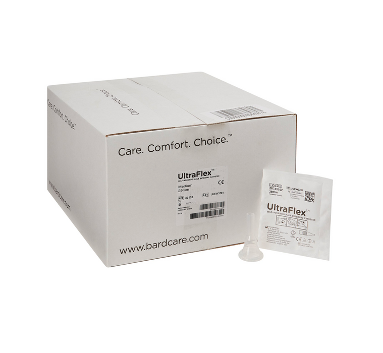 UltraFlex® Self-Adhesive Male External Catheter - 100/Case - Medical Supply Surplus