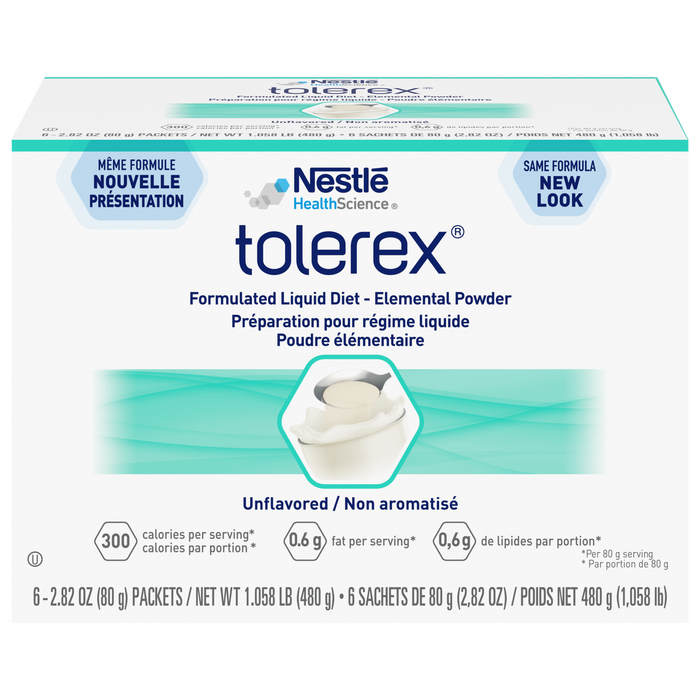Tolerex® Unflavored Powder Oral Supplement - Box of 6 — Medical Supply ...