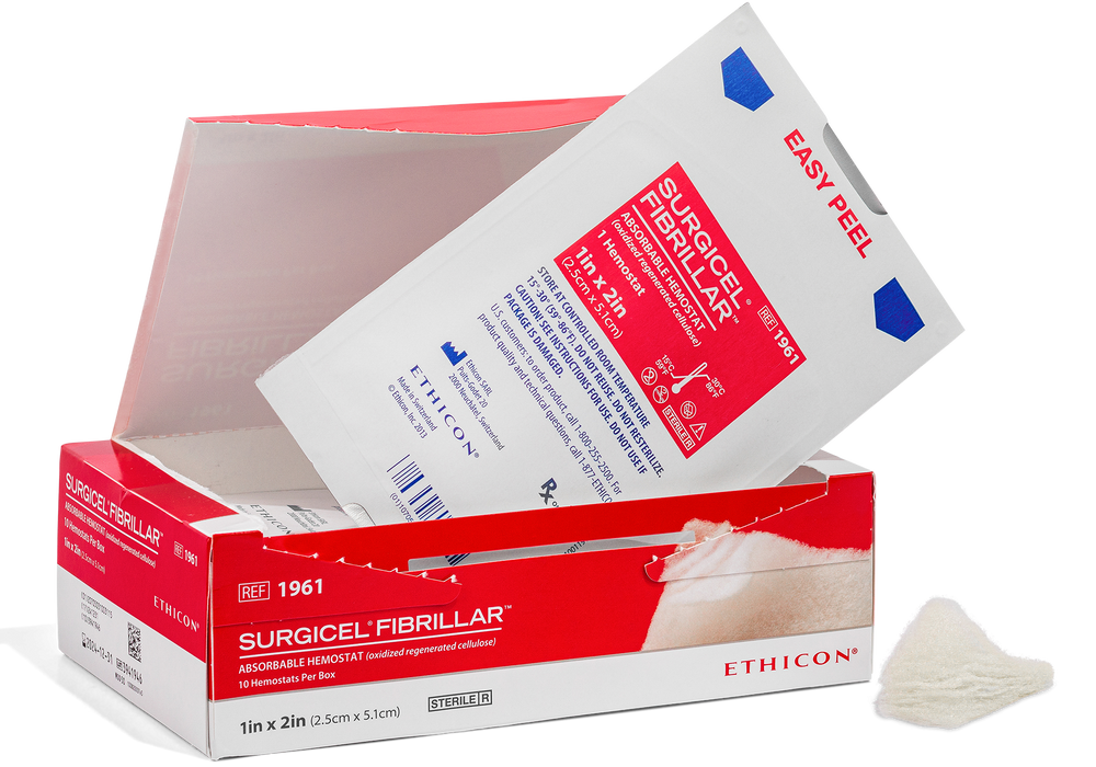 Surgicel® Fibrillar™ 1961 1 x 2 Inch Absorbable Hemostat - Medical Supply Surplus