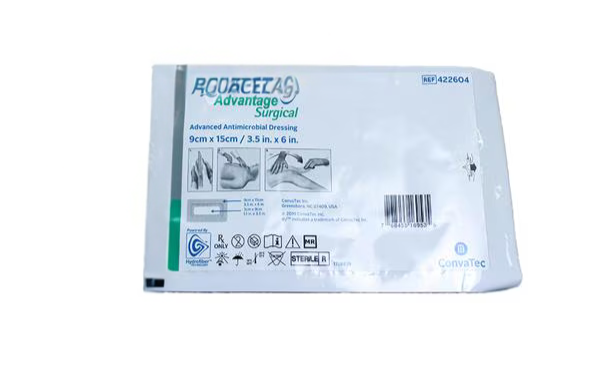 Aquacel® Ag Advantage Surgical 3-1/2 X 6 Inch Wound Dressing - 422604 - Medical Supply Surplus