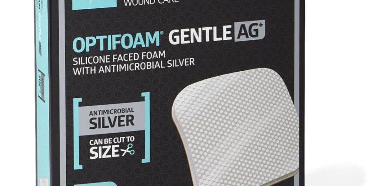 optifoam silver dressing Medline Dressing Optifoam Non-Adhesive Ag, 4 Inch x 4 Inch, 10 Count