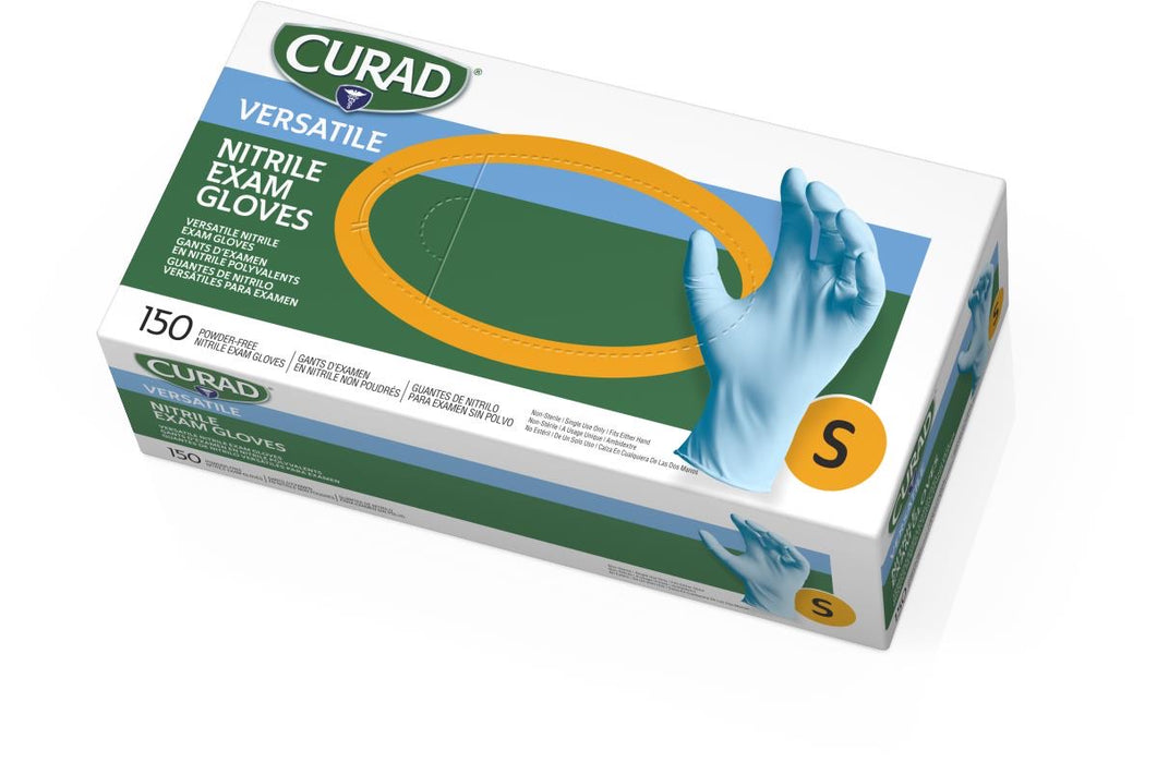 Curad Nitrile Exam Gloves - Latex Free & Powder Free -150/Box - Medical Supply Surplus
