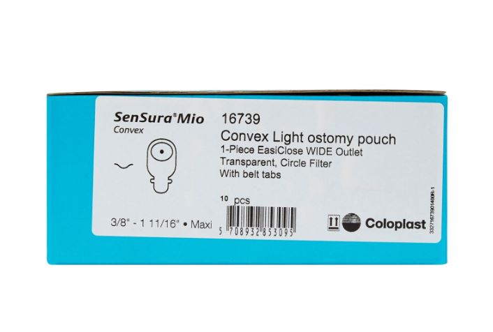 SenSura® Mio Convex One-Piece Filtered Ostomy Pouch - 16739 - Medical Supply Surplus