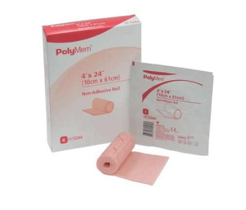 PolyMem® 4 X 24 Inch Foam Dressing (Box of 4) - 5244 - Medical Supply Surplus