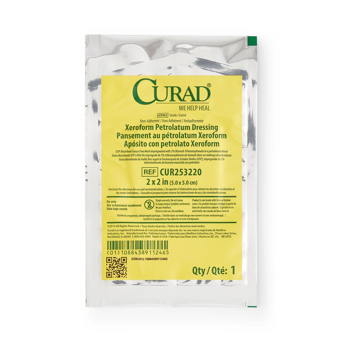 fine mesh gauze dressing Xeroform 2