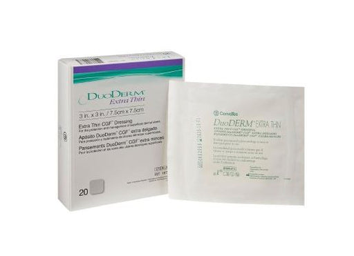 DuoDERM® Extra Thin Hydrocolloid Dressing 3" x 3" - 187901 - Medical Supply Surplus