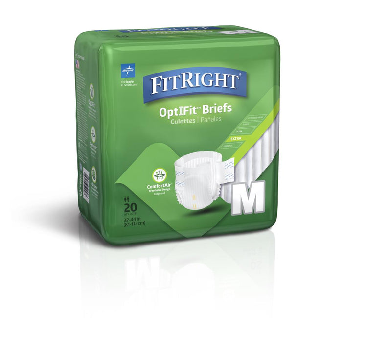 FitRight Extra Incontinence Briefs - Case of 80 - Medical Supply Surplus