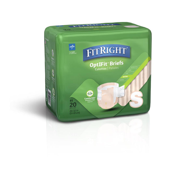 FitRight Extra Incontinence Briefs - Case of 80 - Medical Supply Surplus