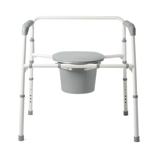 Medline Extra-Wide Steel Bariatric Commode - Medical Supply Surplus