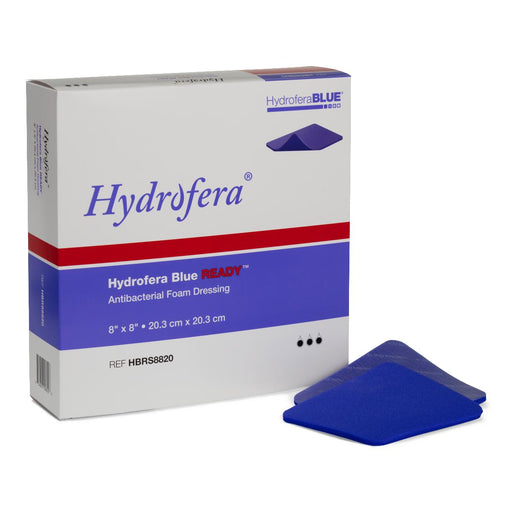 Hydrofera Blue Ready Antibacterial Foam Dressing 8" x 8" Medical Supply Surplus Hydrofera Blue Ready Antibacterial Foam Dressing 8" x 8" Medical Supply Surplus