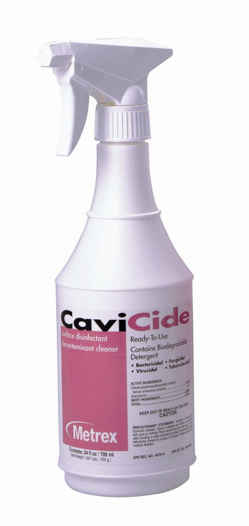 CaviCide Disinfectant Cleaners 24oz Spray Bottle - Case of 12 - Medical Supply Surplus