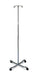 Chrome Four Leg IV Pole - Medical Supply Surplus